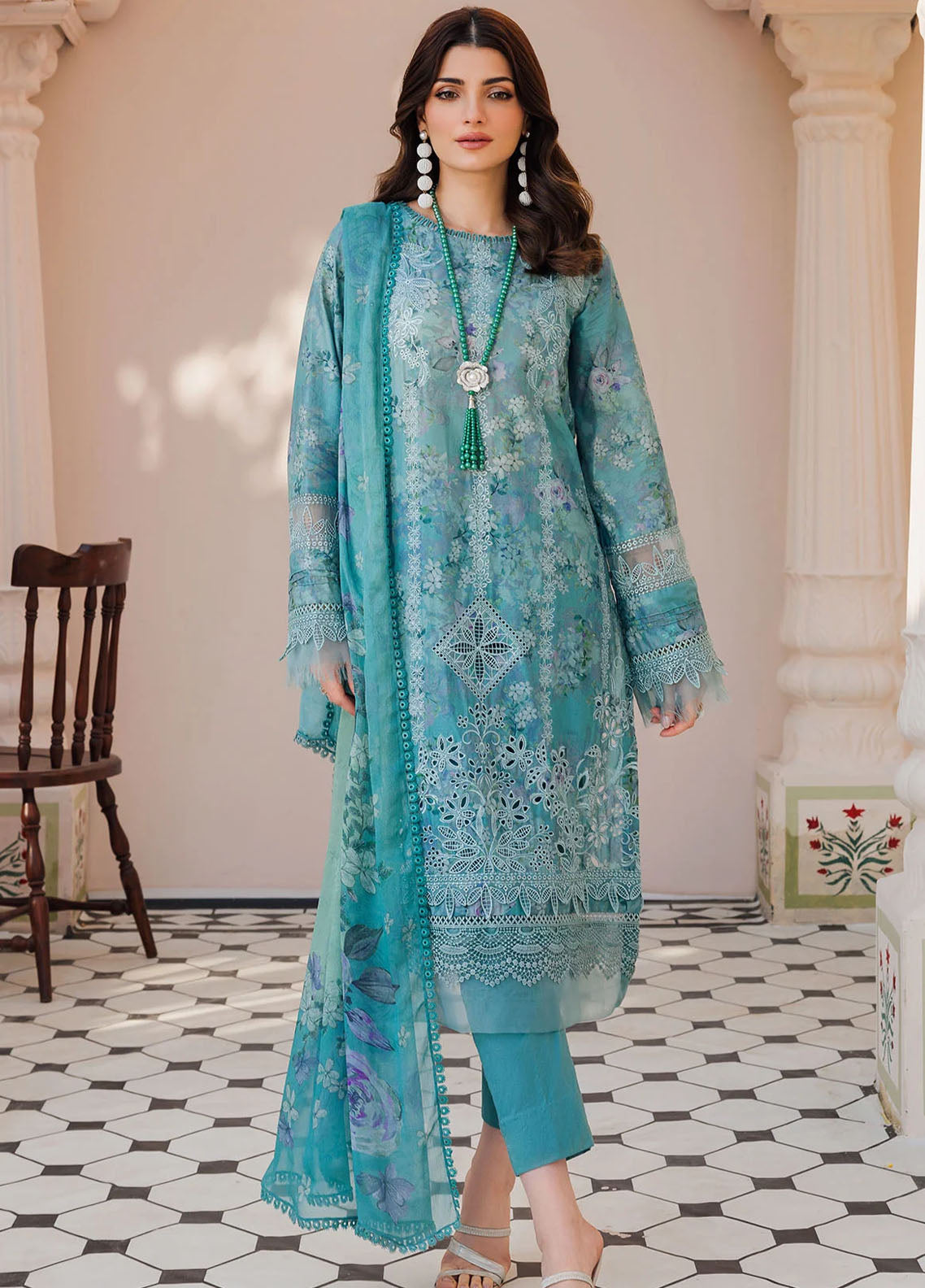 Amal by Motifz Digital Embroidered Collection 2024 4627-Jasper