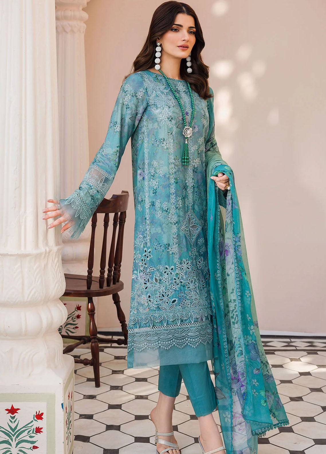 Amal by Motifz Digital Embroidered Collection 2024 4627-Jasper