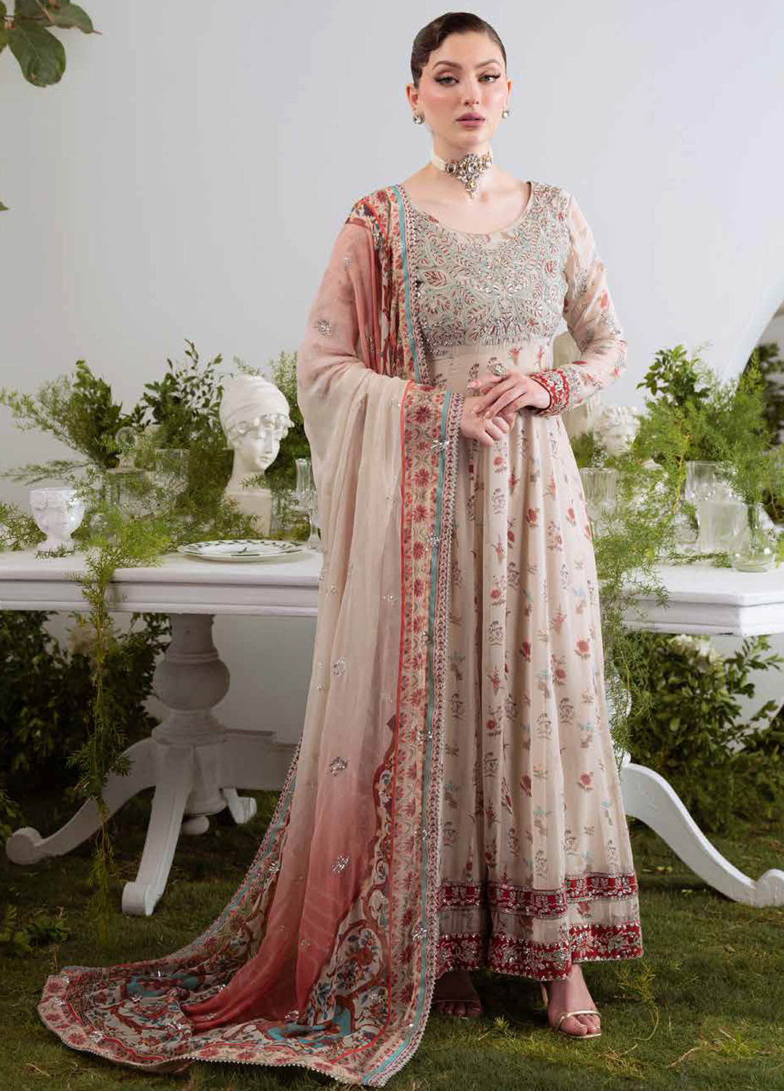 Amaya by Nureh Embroidered Chiffon Suits Unstitched 3 Piece NU25CL AM-21