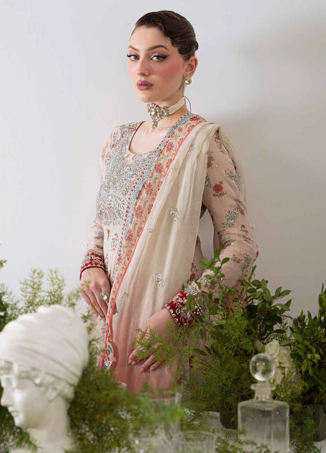 Amaya by Nureh Embroidered Chiffon Suits Unstitched 3 Piece NU25CL AM-21