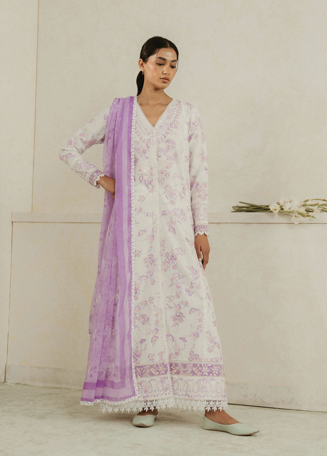 Amore by Ayzel Embroidered Lawn Suit Unstitched 3 Piece AAF25AS D-01 Azure