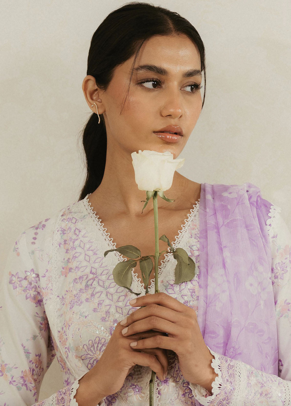 Amore by Ayzel Embroidered Lawn Suit Unstitched 3 Piece AAF25AS D-01 Azure