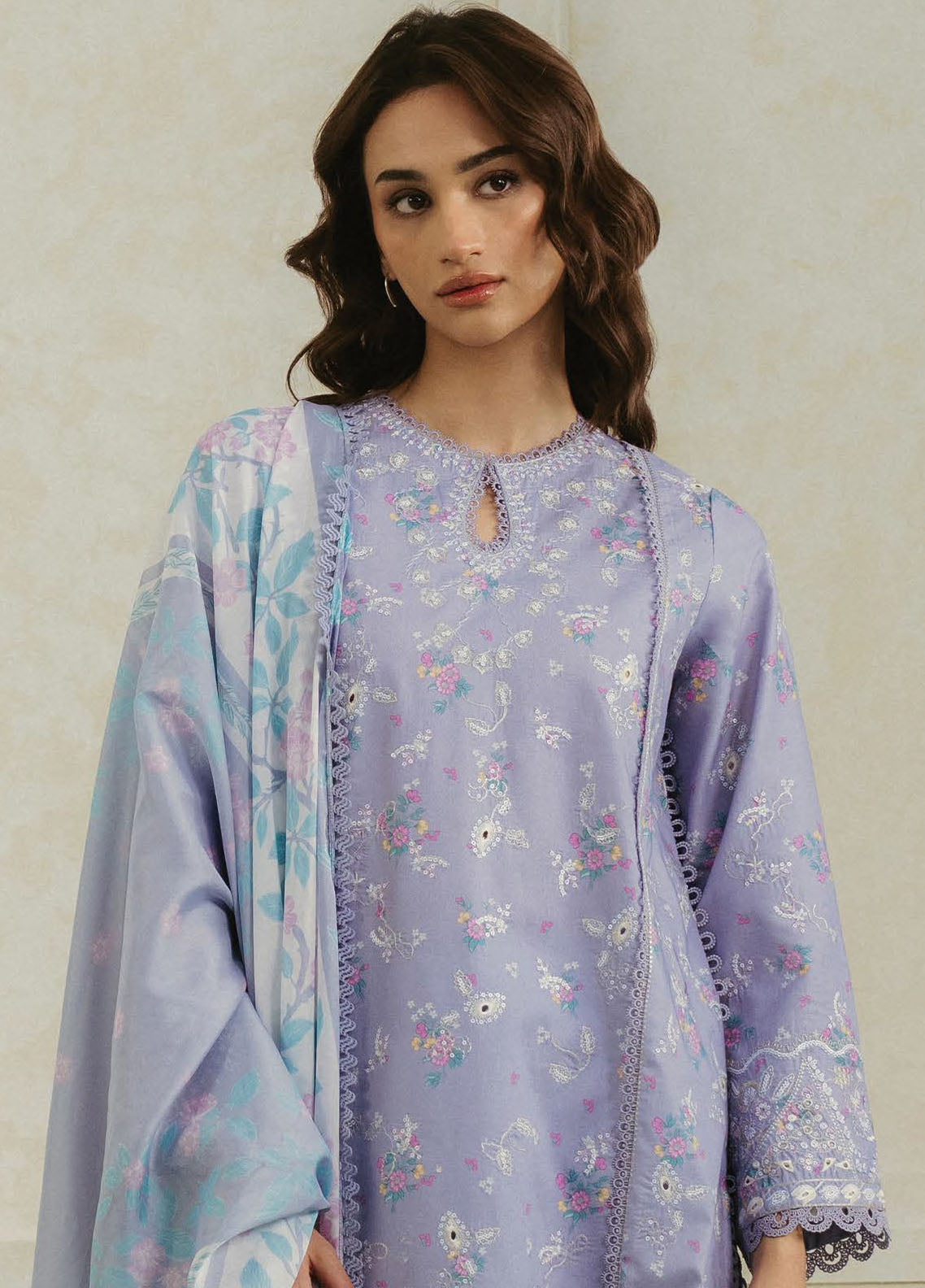 Amore by Ayzel Embroidered Lawn Suit Unstitched 3 Piece AAF25AS D-05 Auburn