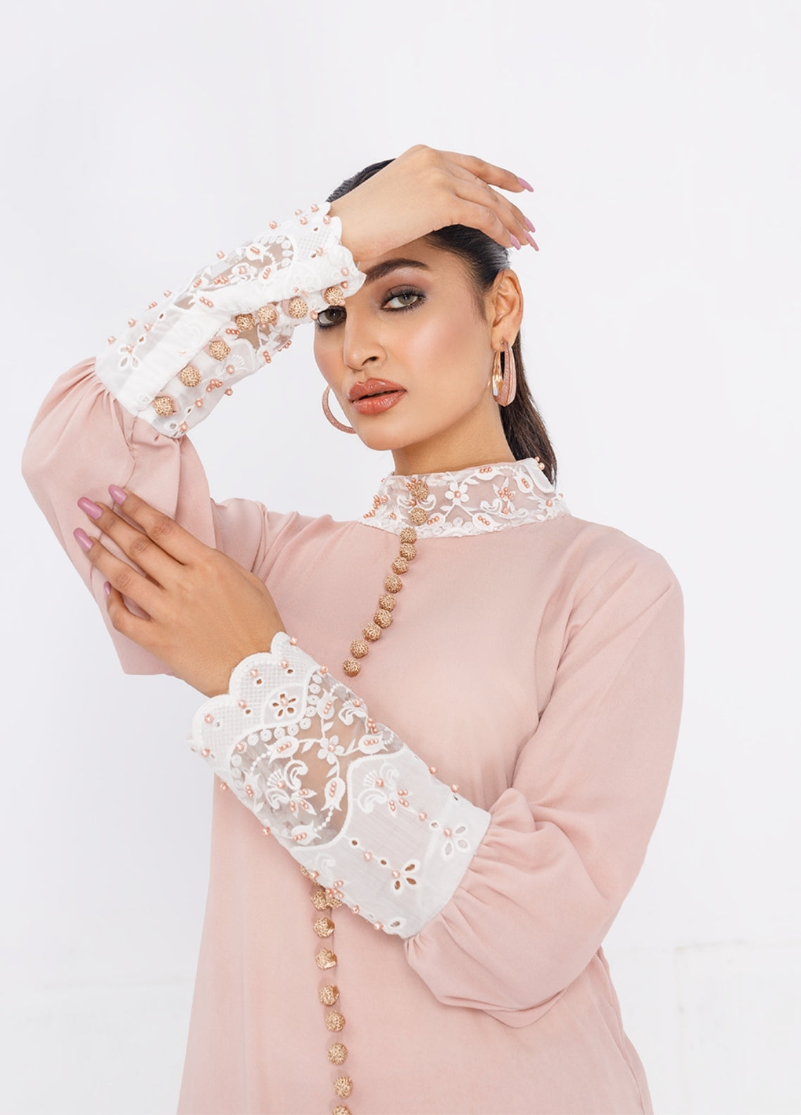 Anayra Amal Pret Embellished Grip Georgette 2 Piece Suit Inayat