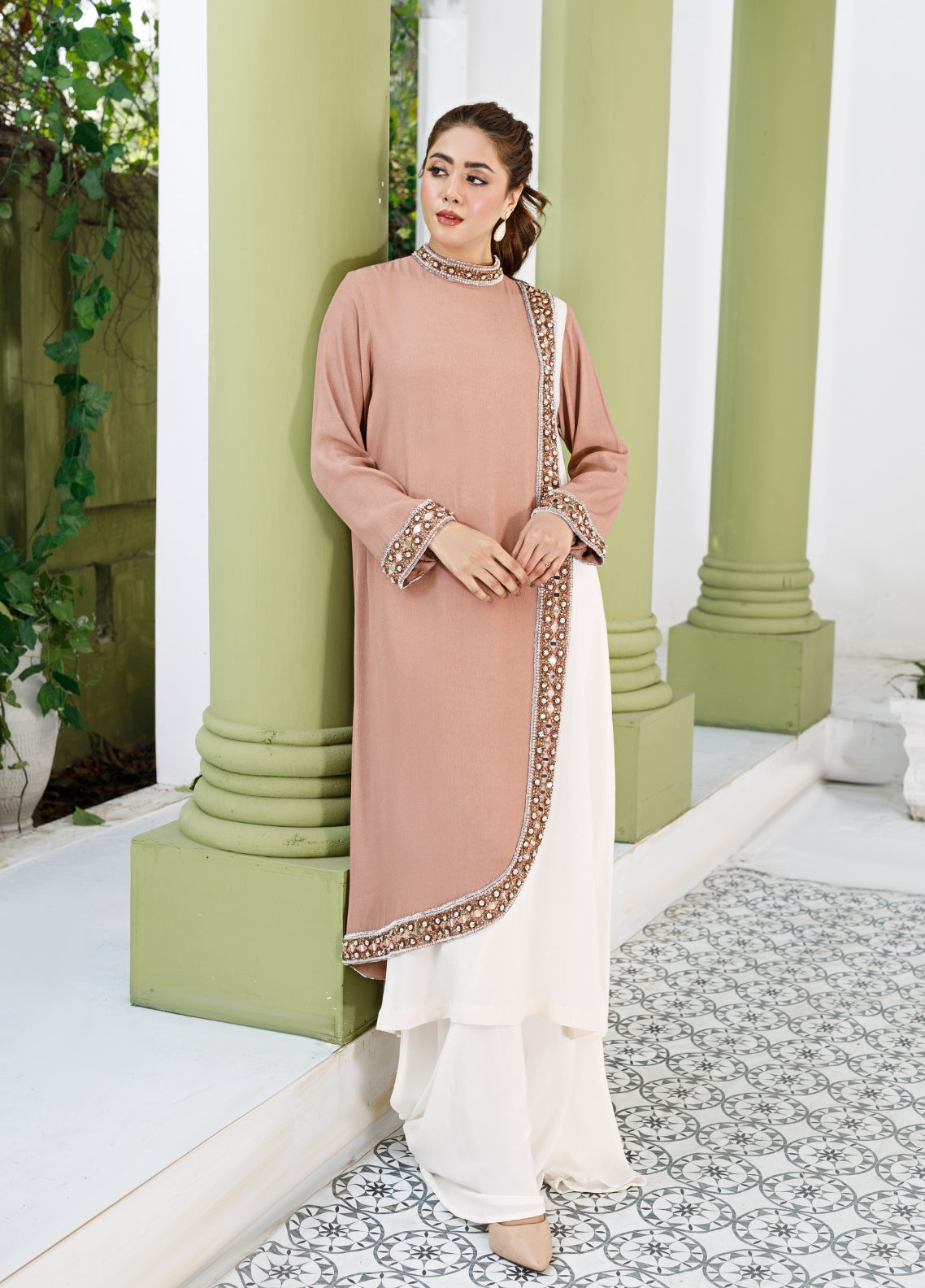 Anayra Amal Pret Embellished Grip Georgette 2 Piece Suit Mehr