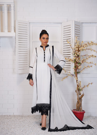 Anayra Amal Pret Embellished Grip Georgette 3 Piece Suit Noor