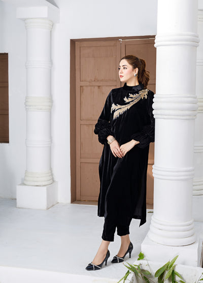 Anayra Amal Pret Embellished Velvet 2 Piece Suit Sitara