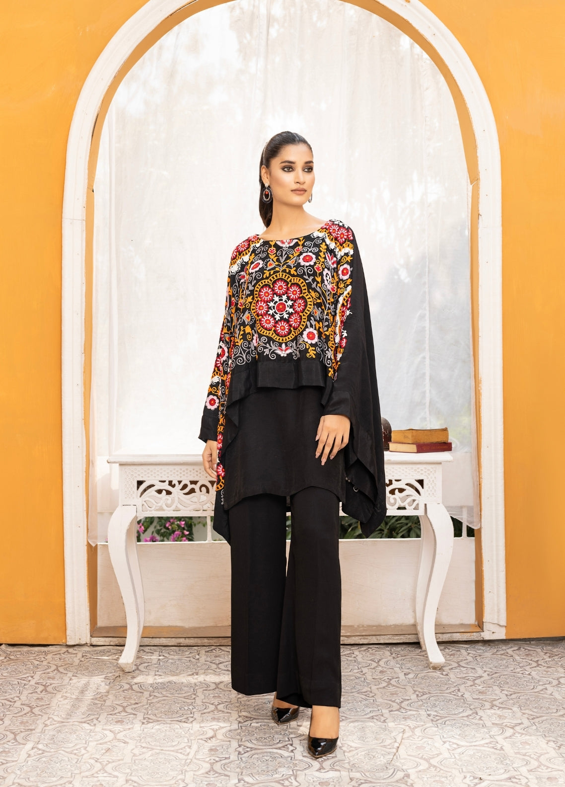 Anayra Amal Pret Embroidered Korean Silk 2 Piece Suit Rung