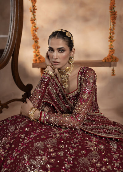 Anayra Amal Pret Embroidered Net 3 Piece Suit Uroosa