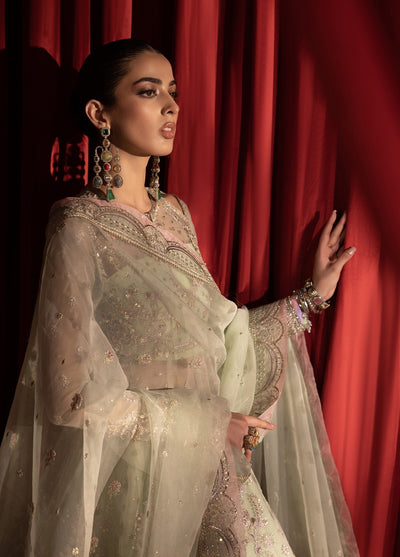 Anayra Amal Pret Embroidered Organza 3 Piece Suit Paalki