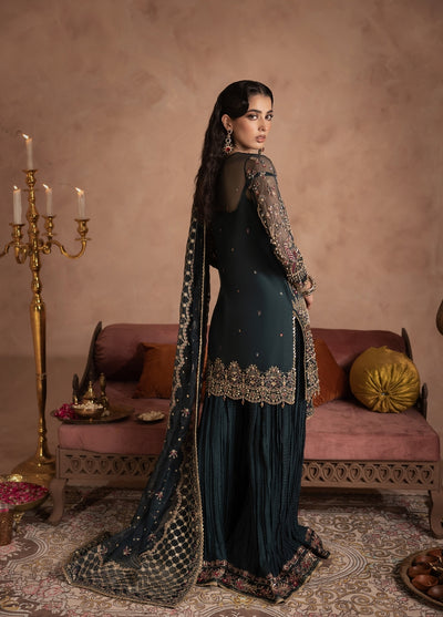 Anayra Amal Pret Embroidered Organza 3 Piece Suit Shehnai