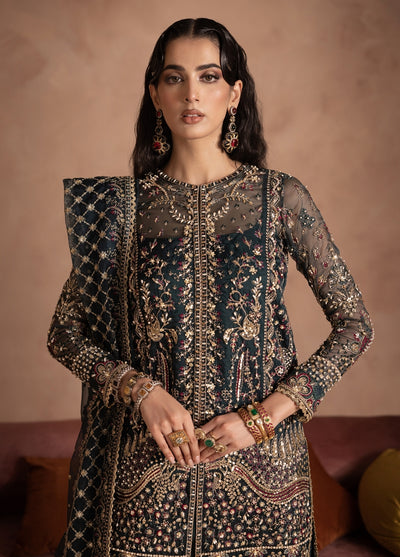 Anayra Amal Pret Embroidered Organza 3 Piece Suit Shehnai