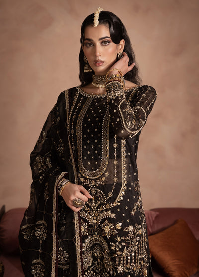 Anayra Amal Pret Embroidered Organza 3 Piece Suit Zahab