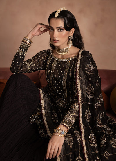 Anayra Amal Pret Embroidered Organza 3 Piece Suit Zahab