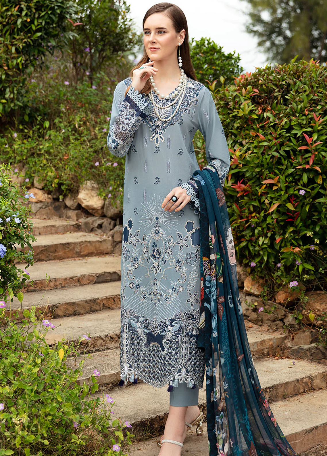 Andaaz by Ramsha Luxury Lawn Collection 2024 Vol-8 Z-809