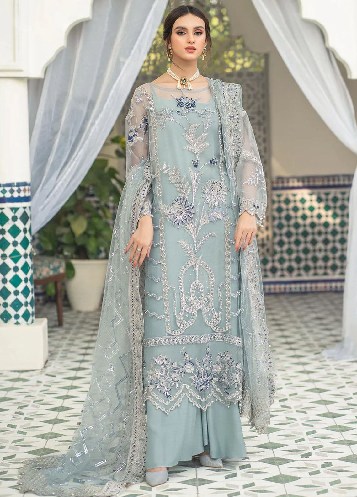 Andaz-e-Khas By Meeral Unstitched Collection 2024 Falak