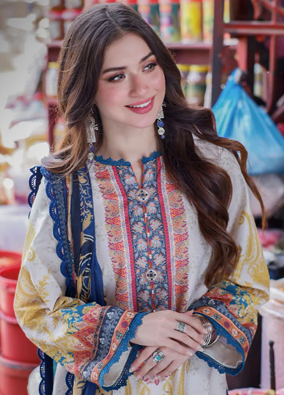 Arabic Lawn By Asim Jofa Unstitched Printed Collection 2024 AJPL-18