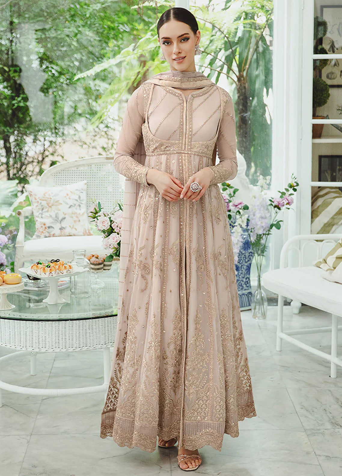 Ariya By Maryum N Maria Premium Chiffon Collection 2024 501 Sima