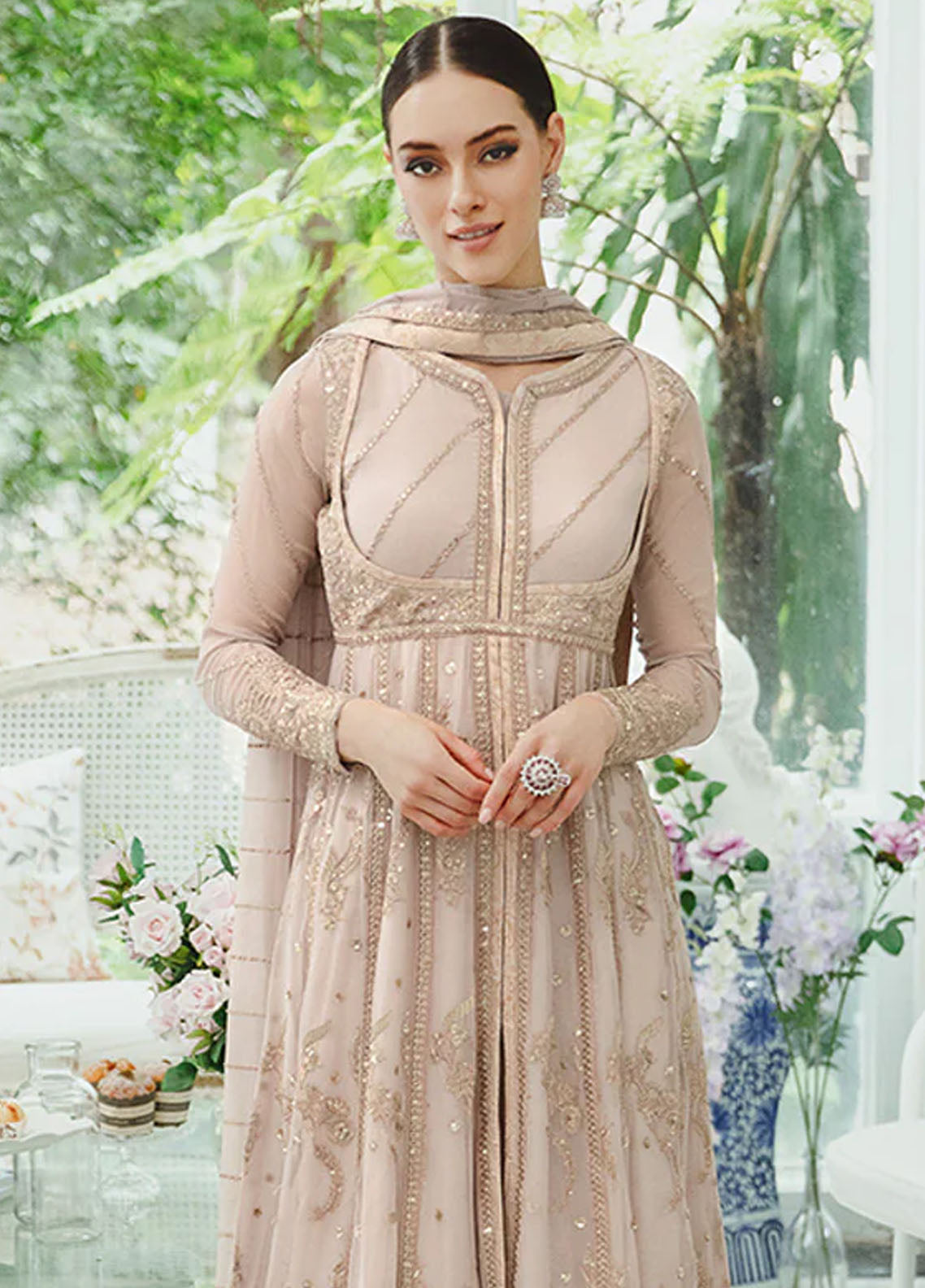 Ariya By Maryum N Maria Premium Chiffon Collection 2024 501 Sima