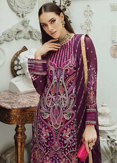 Ariya By Maryum N Maria Premium Chiffon Collection 2024 502 Roshan