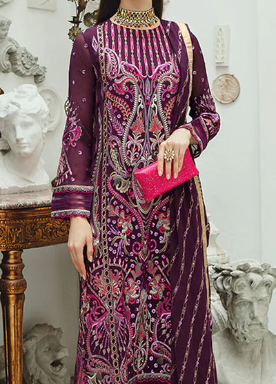 Ariya By Maryum N Maria Premium Chiffon Collection 2024 502 Roshan