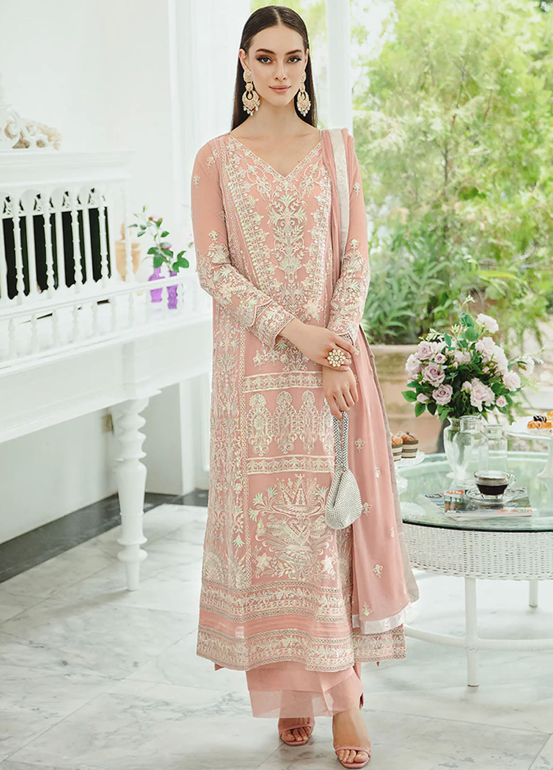 Ariya By Maryum N Maria Premium Chiffon Collection 2024 503 Negar