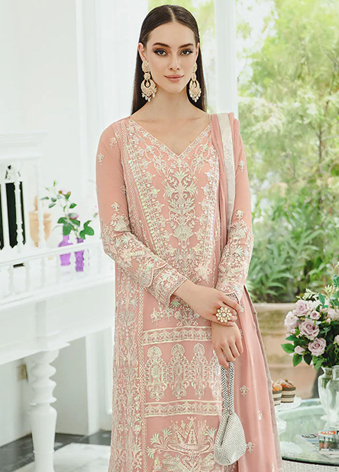 Ariya By Maryum N Maria Premium Chiffon Collection 2024 503 Negar