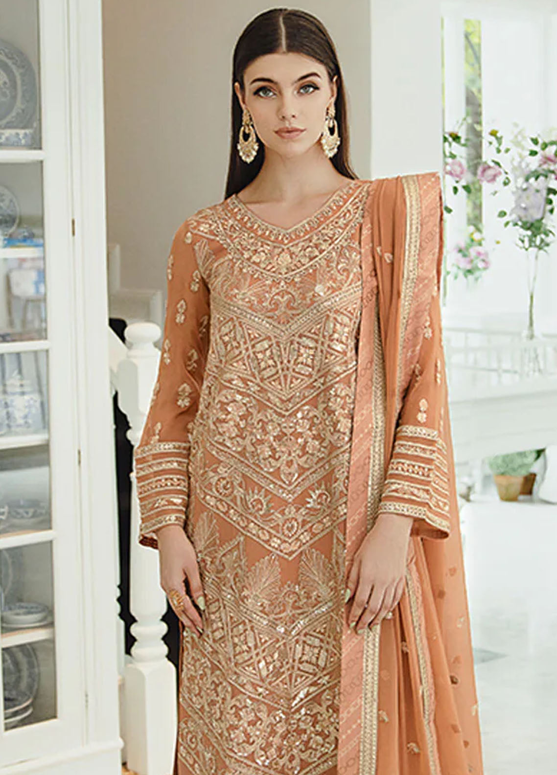 Ariya By Maryum N Maria Premium Chiffon Collection 2024 505 Parisa