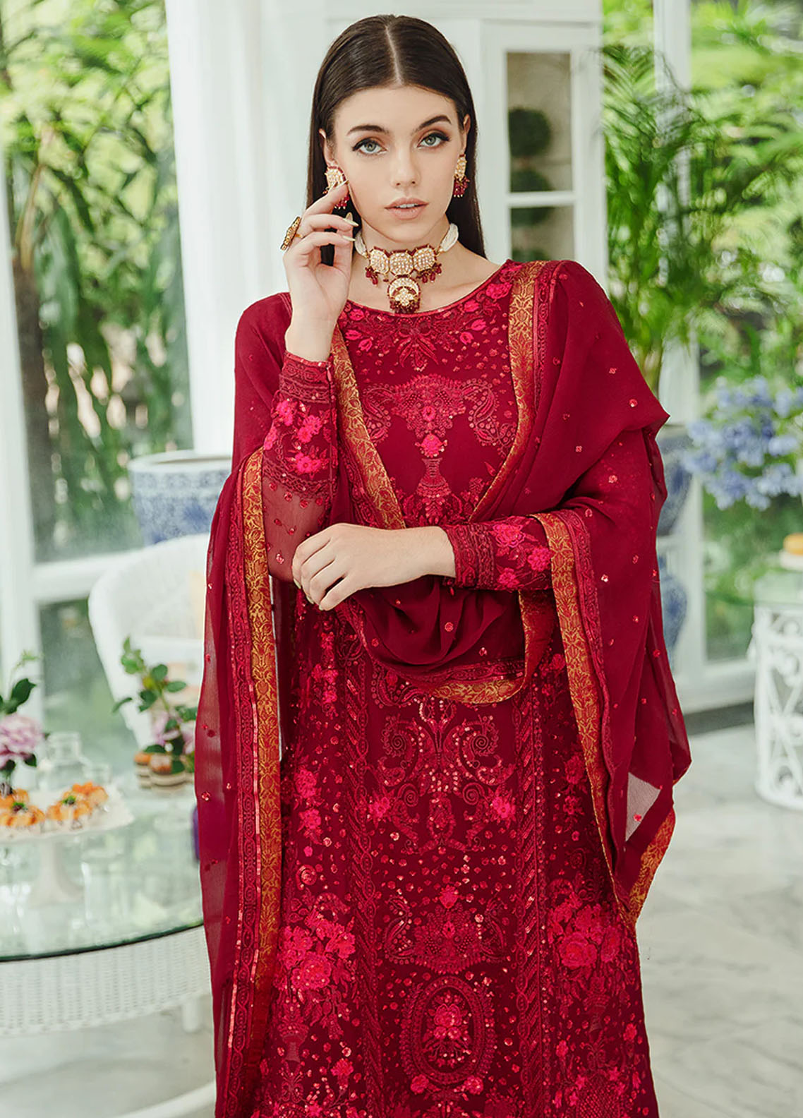 Ariya By Maryum N Maria Premium Chiffon Collection 2024 506 Shadi