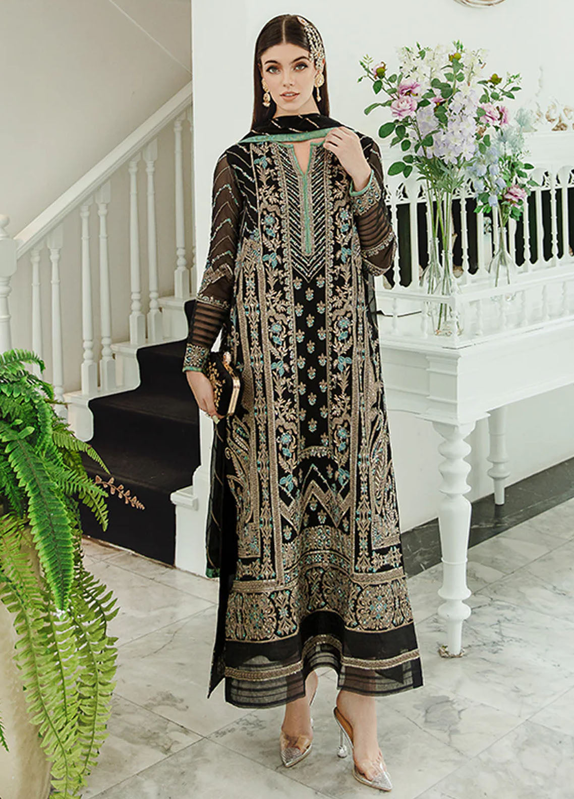 Ariya By Maryum N Maria Premium Chiffon Collection 2024 507 Iman