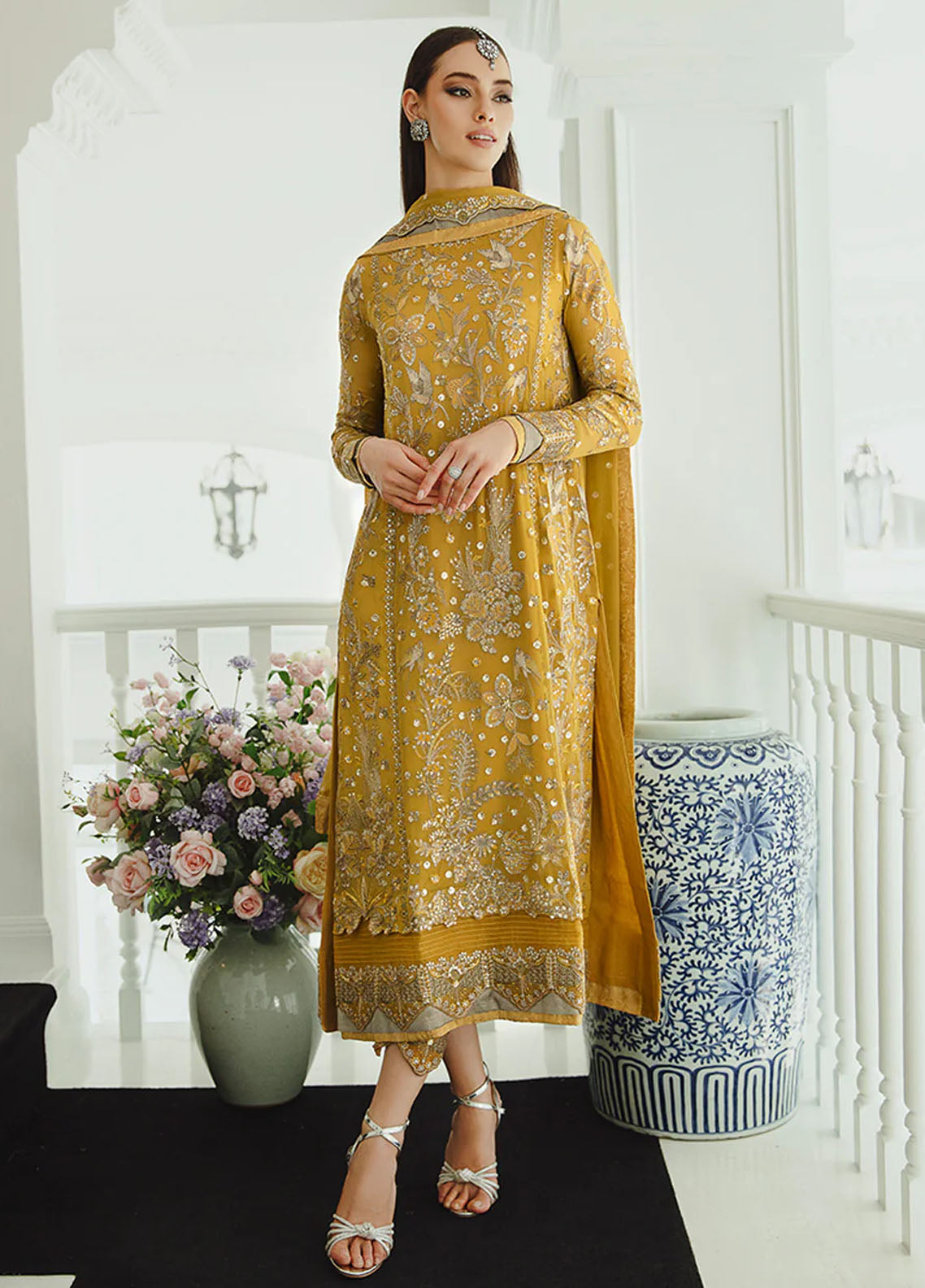 Ariya By Maryum N Maria Premium Chiffon Collection 2024 510 Laleh