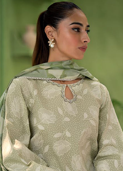 Artisan by Seran Unstitched Lawn Spring Summer Collection 2025 D-02 Pistache