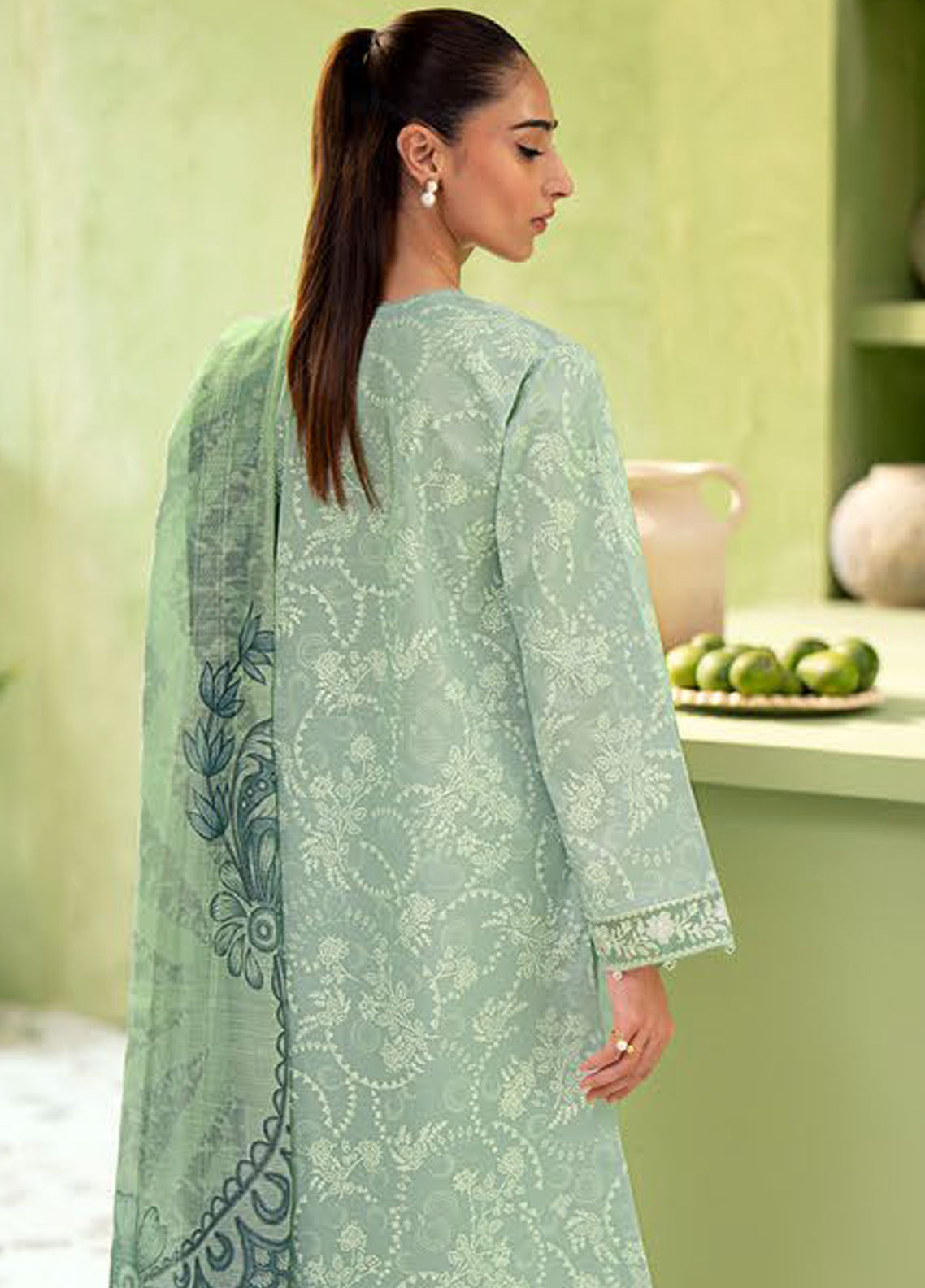 Artisan by Seran Unstitched Lawn Spring Summer Collection 2025 D-04 Lagune