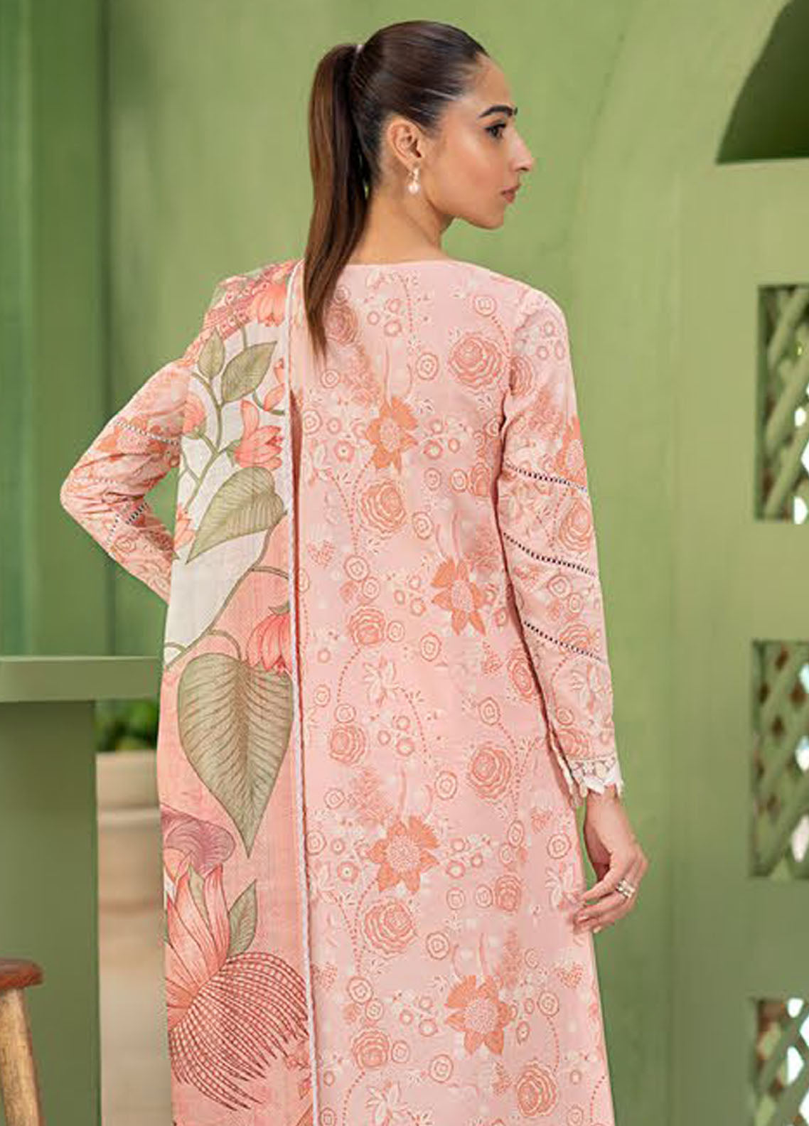 Artisan by Seran Unstitched Lawn Spring Summer Collection 2025 D-07 Peche