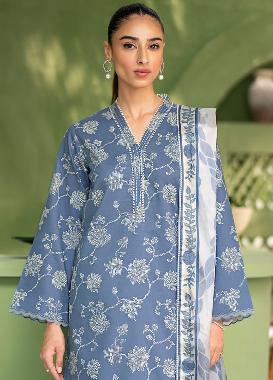 Artisan by Seran Unstitched Lawn Spring Summer Collection 2025 D-08 Aegean