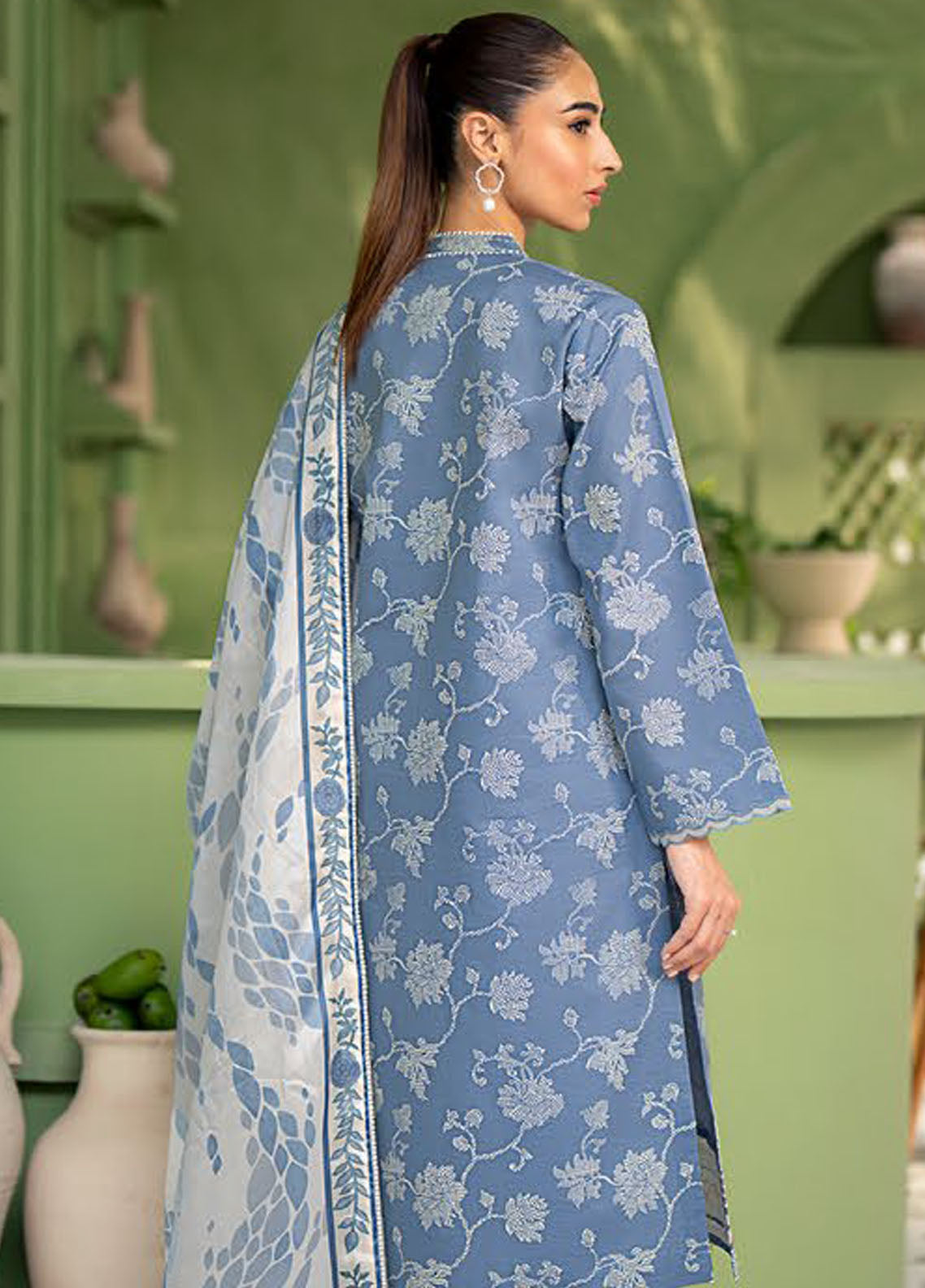 Artisan by Seran Unstitched Lawn Spring Summer Collection 2025 D-08 Aegean