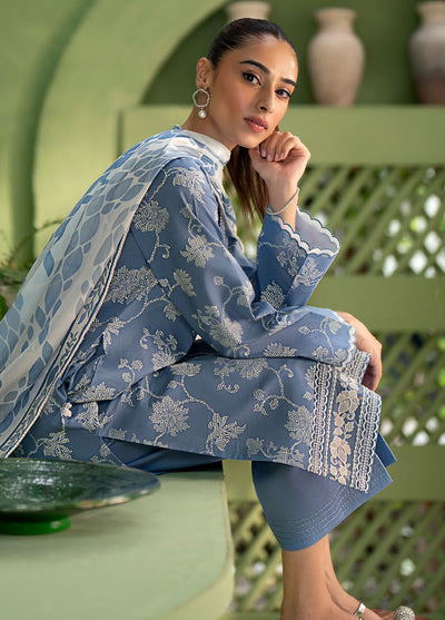 Artisan by Seran Unstitched Lawn Spring Summer Collection 2025 D-08 Aegean