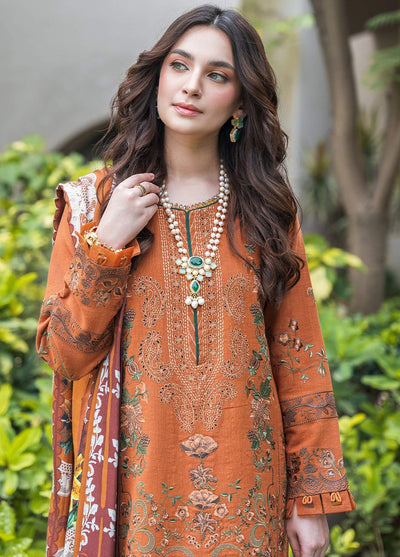 Asifa and Nabeel Luxury Winter Collection 2024 Vol-2 Caramel WL-01