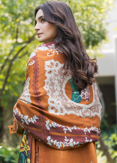 Asifa and Nabeel Luxury Winter Collection 2024 Vol-2 Caramel WL-01