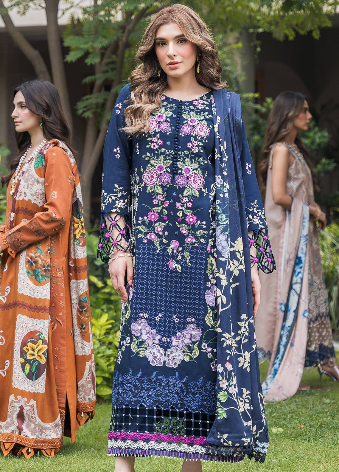 Asifa and Nabeel Luxury Winter Collection 2024 Vol-2 Saphire WL-02