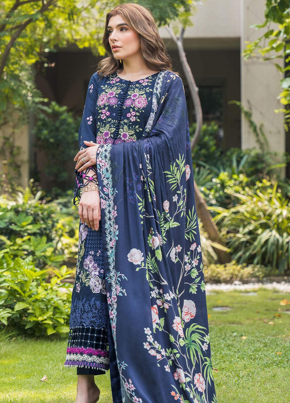 Asifa and Nabeel Luxury Winter Collection 2024 Vol-2 Saphire WL-02