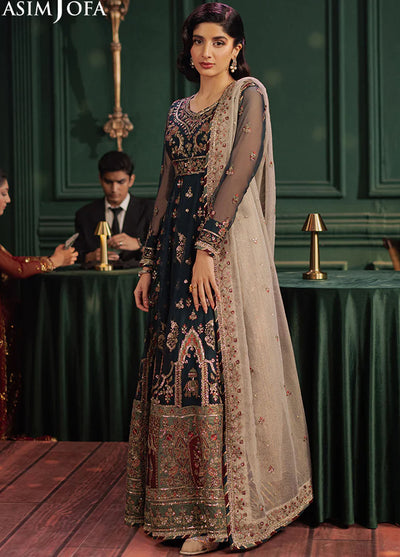 Asim Jofa Embroidered Chiffon Suits Unstitched 2 Piece AJPF-39