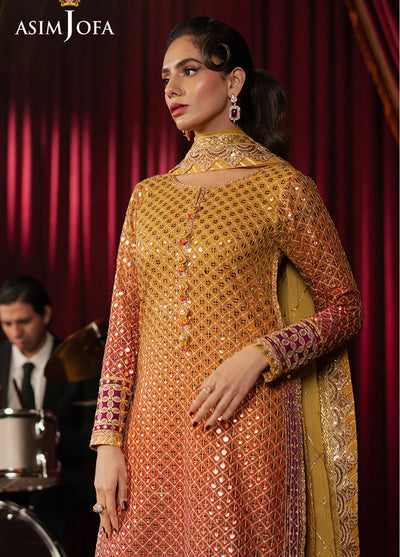 Asim Jofa Embroidered Chiffon Suits Unstitched 3 Piece AJPF-25