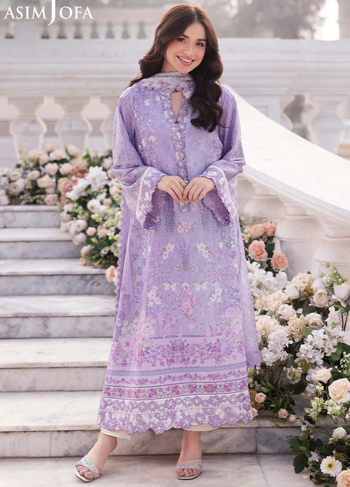 Asim Jofa Unstitched Charmeuse Silk Collection 2025 AJRS-01