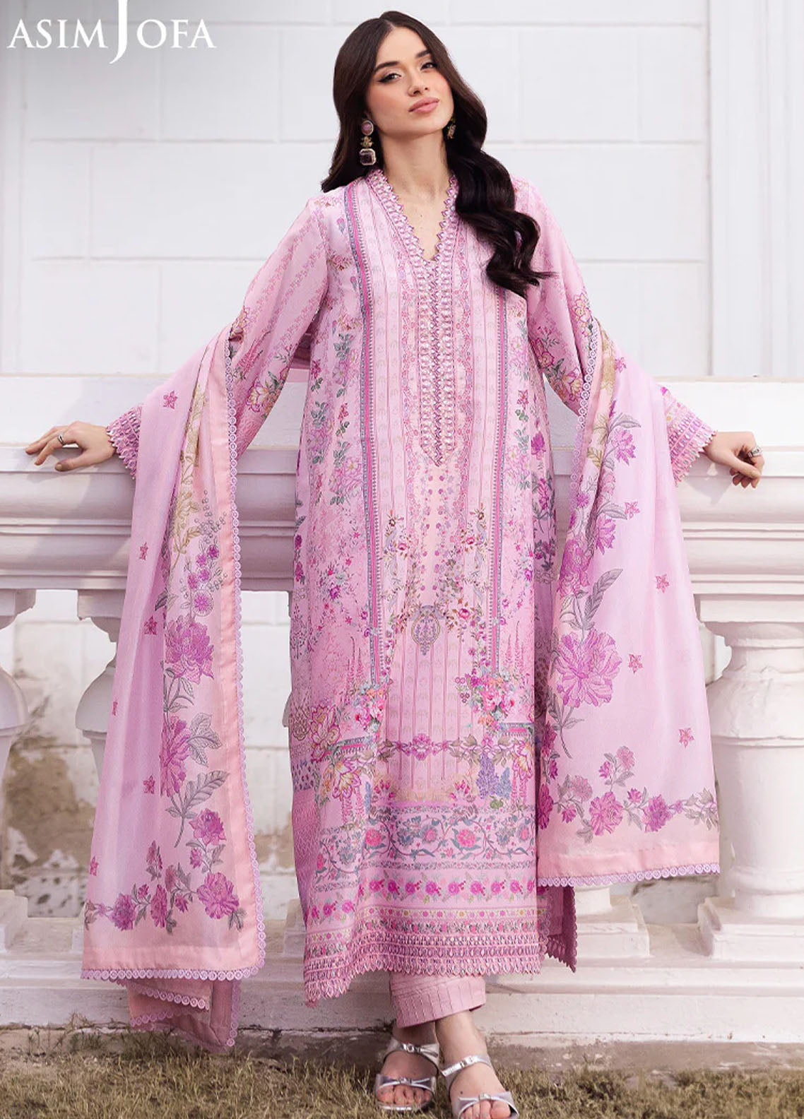 Asim Jofa Unstitched Charmeuse Silk Collection 2025 AJRS-03