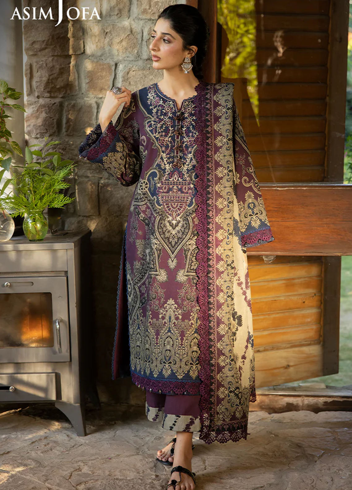 Asim Jofa Unstitched Winter Collection 2024 AJUW-06-UNS