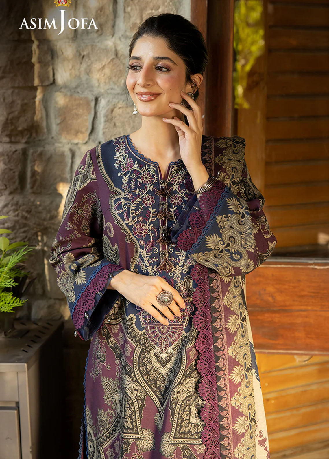 Asim Jofa Unstitched Winter Collection 2024 AJUW-06-UNS