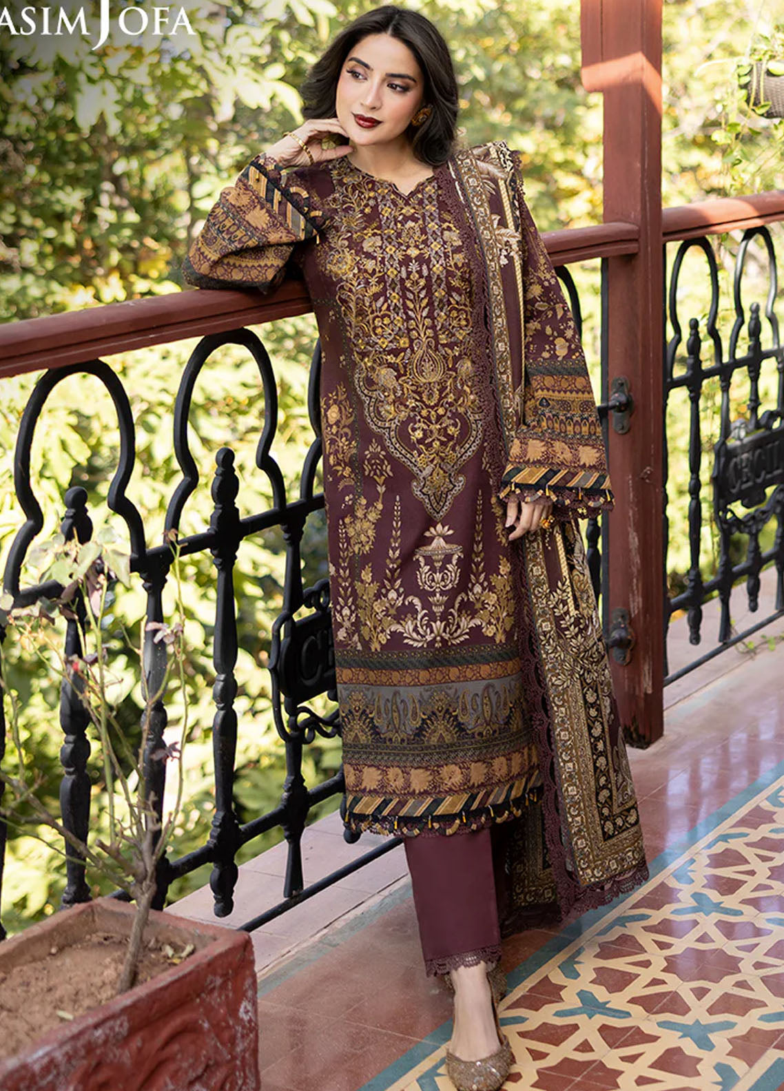 Asim Jofa Unstitched Winter Collection 2024 AJUW-10-UNS