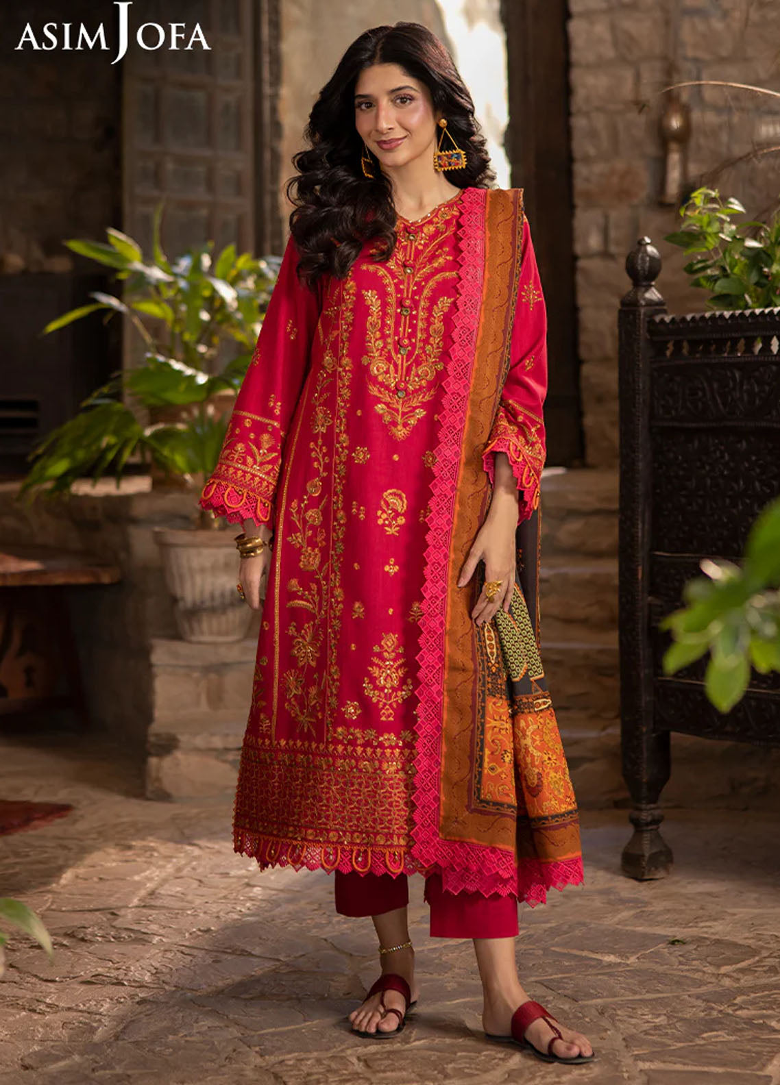 Asim Jofa Unstitched Winter Collection 2024 AJUW-12-UNS