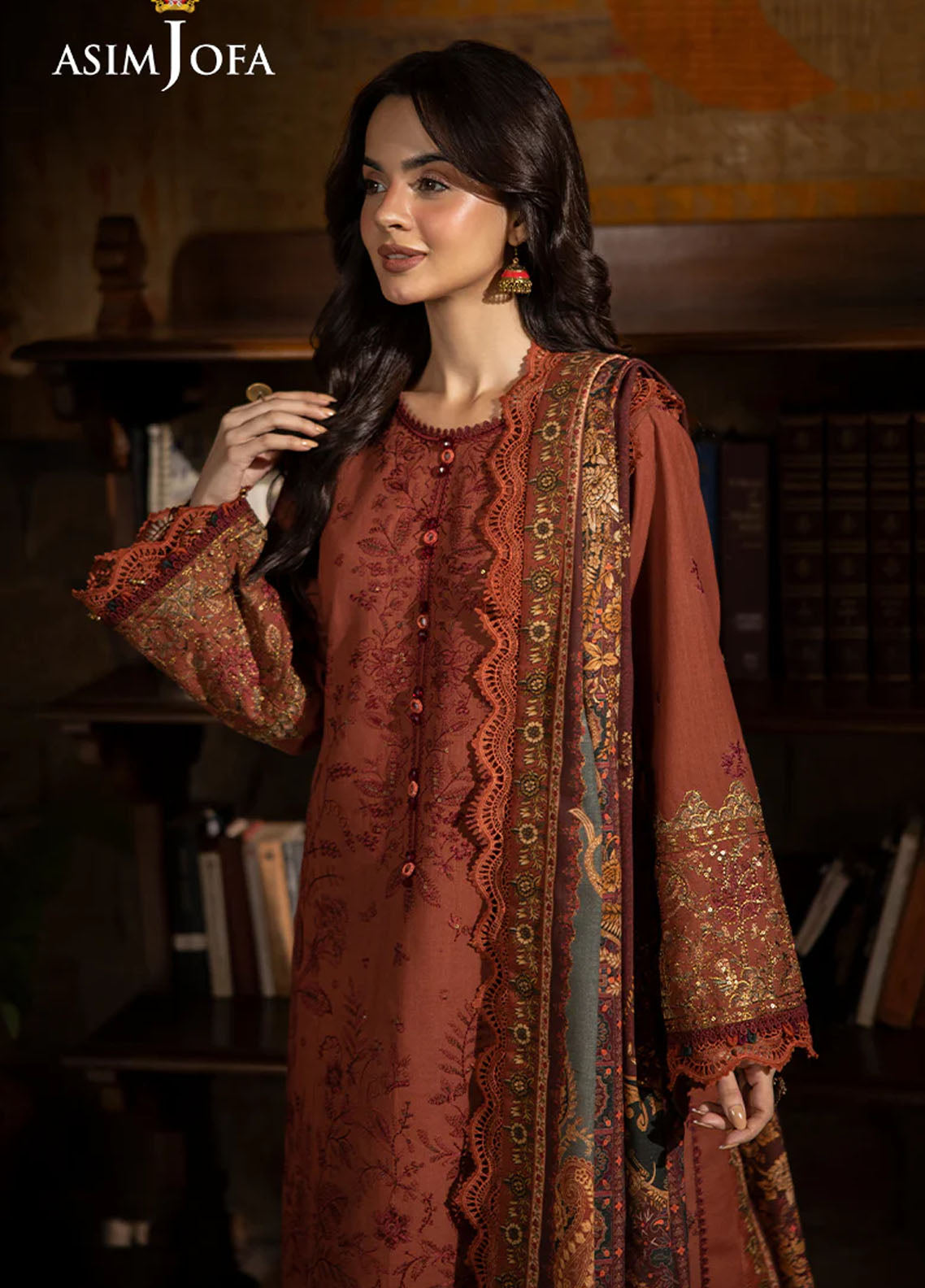 Asim Jofa Unstitched Winter Collection 2024 AJUW-15-UNS